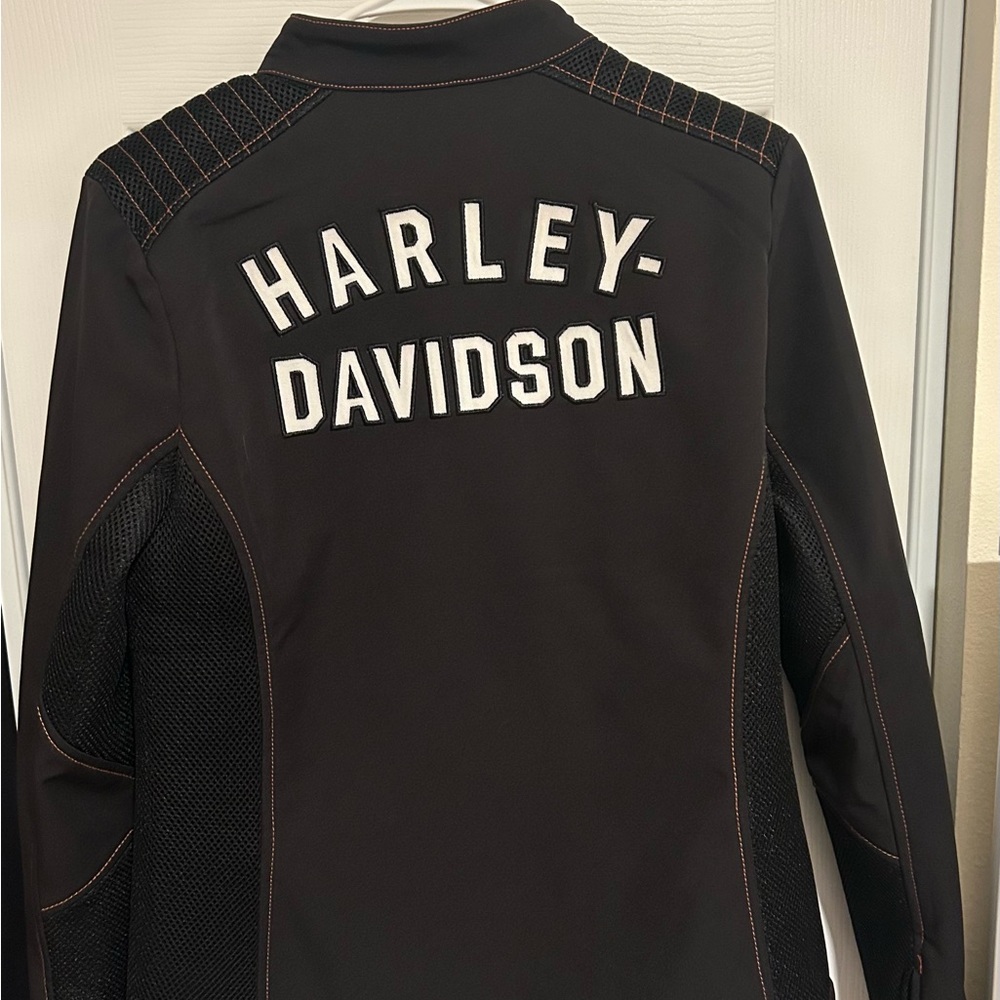 Harley-Davidson Black and Orange Riding Jacket